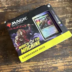 Growing Threat Magic Gathering MtG Commander Deck March Machine BOX DAMAGE - Image 1