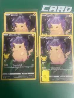 Pokemon TCG Pikachu Illustration Rare Celebrations 005/025 NM (4x) Lot B - Image 1