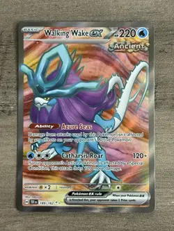 Walking Wake EX 189/162 Ultra Rare Pokemon TCG Temporal Forces Full Art TEF NM - Image 1