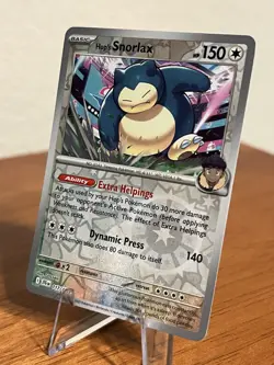 Hop's Snorlax Reverse Holo 117/159 Rare SV09: Journey Together NM Pokemon - Image 1