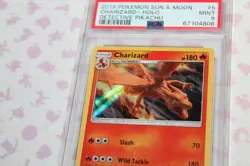 2019 Pokemon Sun & Moon Detective Pikachu #5 Charizard Holo PSA 9 - Image 3