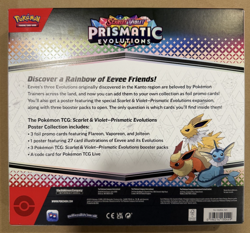 NEW Pokemon TCG S&V Prismatic Evolutions Poster Collection Box Sealed 3 Packs 🔥 - Image 2