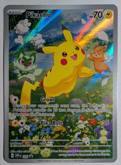 Pikachu 088 Scarlet & Violet Black Star Promo Full Art Holo Pokemon TCG (MP) - Image 1