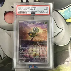 Teal Mask Ogerpon - Promo 123 (Pokemon Center Exclusive) Scarlet & Violet PSA 9 - Image 1