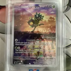 Teal Mask Ogerpon - Promo 123 (Pokemon Center Exclusive) Scarlet & Violet PSA 9 - Image 3