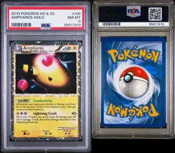 2010 POKEMON HEARTGOLD AMPHAROS PRIME #105 ULTRA RARE PSA 8 NM - Image 5