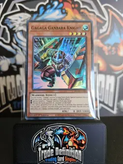 DUAD-EN002 "Gagaga Ganbara Knight" Super Rare Yu-Gi-Oh! NEW - Image 1