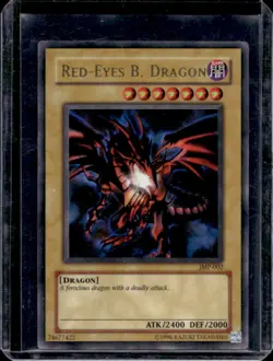 2002 Yu-Gi-Oh! Shonen Jump Promos Red-Eyes Black Dragon #JMP-002 - Image 1