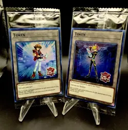 Yu-Gi-Oh! Token: Jaden TKN5-EN012 & Playmaker TKN5-EN016 Sealed - Super Rare - Image 1