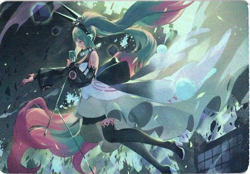 HATSUNE MIKU Holographic Custom Art Goddess Story Collectible Card - Image 1