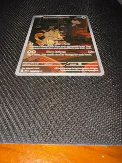 Team Rockets Meowth 203/182 SV10 Destined Rivals Illustrated Card Mint Condition - Image 2