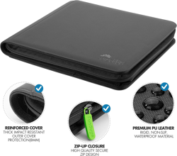 Toploader Binder, Trading Card Binder Storage, 384 12 Pocket Top Loader Binder C - Image 3