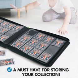 Toploader Binder, Trading Card Binder Storage, 384 12 Pocket Top Loader Binder C - Image 5