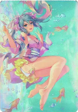 HATSUNE MIKU Holographic Custom Art Goddess Story Collectible Card - Image 1