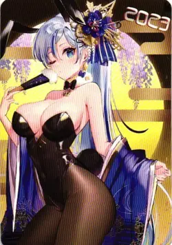 BUNNY GIRL BY ANZU Holographic Custom Art Goddess Story Collectible Card - Image 2
