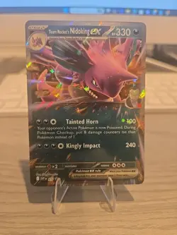 Pokemon Card Team Rocket's Nidoking EX 217 Black Star Promo - Near Mint 10.5.1 - Image 2