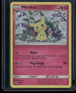 Mimikyu Holo SM163 - 2019 Black Star Promo Pokemon Card NM2 - Image 1