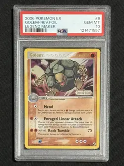 Pokemon EX Legend Maker Golem Reverse Holo Card 2006 #6/92 - Image 1