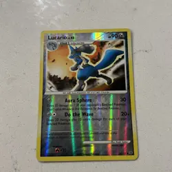 Pokemon Trading Card Platinum Reverse Holo Rare 53/127 Lucario Lv 42 - Image 1