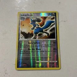 Pokemon Trading Card Platinum Reverse Holo Rare 53/127 Lucario Lv 42 - Image 2