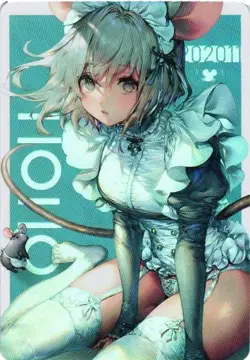 MOUSE MAID BY SENCHAT Holographic Custom Art Goddess Story Collectible Card - Image 1
