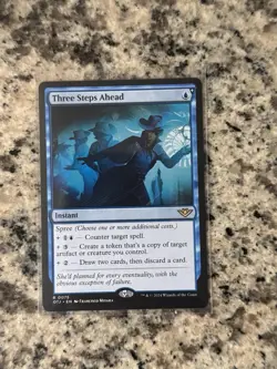 Three Steps Ahead MTG Outlaws of Thunder Junction Regular - Image 1