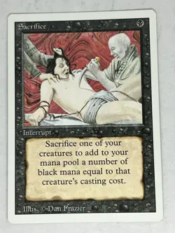 Sacrifice Unlimited Uncommon Magic The Gathering MTG LP - Image 1