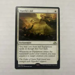 Light Play, English MTG Regular Sigarda's Aid Eldritch Moon Magic the Gathering - Image 1