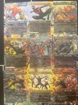 MTG Magic the Gathering Marvel Spider-Man Extended Art 9 Sheets - Image 1