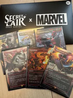 MTG Secret Lair Deadpool Rainbow Foil - Image 1