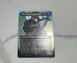 The Wandering Minstrel Borderless Surge Foil Final Fantasy MTG Magic 0548 FIN - Image 1
