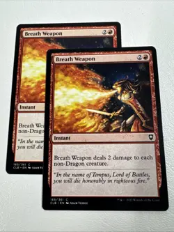 [X2] Breath Weapon - Regular #165 NM/MINT Battle For Baldurs Gate MTG - Image 1