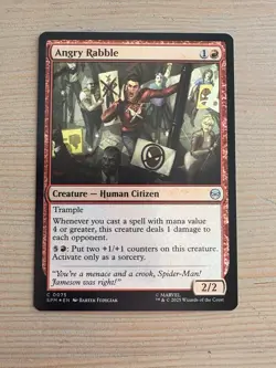 Angry Rabble - 75 - MTG: Spider-Man: Eternal-Legal - Common - FOIL - Image 1