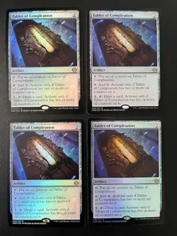 MTG- Tablet of Compleation x4 - Phyrexia: All Will Be One - FOIL - Image 1
