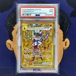 PSA 9 MINT 2024 Pokemon Terapagos ex Ultra-Premium CINDERACE EX #163 Promo - Image 2