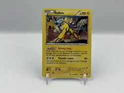 Pokemon Raikou 55/162 XY Breakthrough Cosmo Holo 2015 - Image 1
