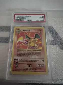 1999 Pokemon Charizard Shadowless Holo PSA 6 Ex-Mint Base 4/102 English - Image 1
