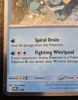 Vaporeon SVP 168 Cosmos Holo Black Star Promo Prismatic Evolutions Pokemon TCG - Image 4