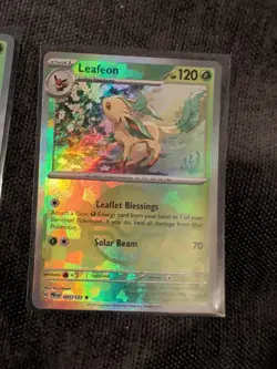 Pokemon TCG Leafeon 005/131 Prismatic Evolutions Poke Ball Reverse Holo NM - Image 2