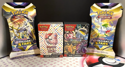 Pokemon Booster Bundle Sleeved Pack Lot 151 Paldean Fates Brilliant Stars Sealed - Image 1