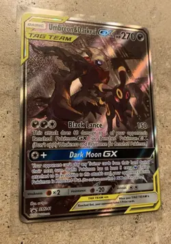 Pokemon TCG Sun & Moon Promo Umbreon & Darkrai GX SM241 TAG TEAM Excellent RARE - Image 3