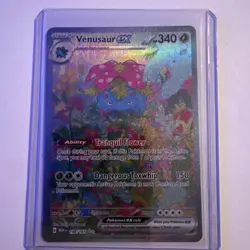 Pokemon TCG Venusaur ex 198/165 Scarlet Violet 151 Special Illustration Rare SIR - Image 1
