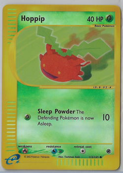 POKEMON EXPEDITION HOPPIP REVERSE HOLO 112/165 NEAR MINT - Image 1