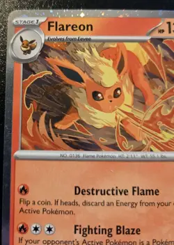 Flareon SVP 167 Cosmos Holo Black Star Promo Prismatic Evolutions Pokemon TCG - Image 2