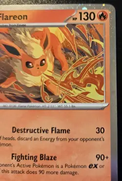 Flareon SVP 167 Cosmos Holo Black Star Promo Prismatic Evolutions Pokemon TCG - Image 3