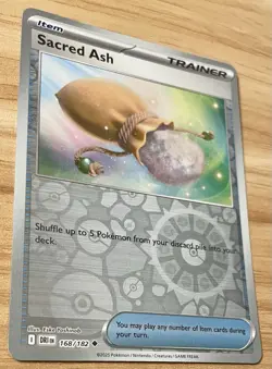 Sacred Ash Trainer 168/182 Destined Rivals Pokemon TCG Pack Fresh Near Mint NM - Image 3