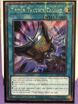 YUGIOH TRIPLE TACTICS TALENT QUARTER CENTURY SECRET RARE 1ST NM RA01-EN063 - Image 1