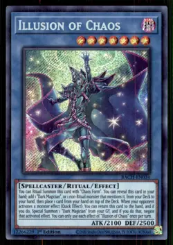 2020 YuGiOh Super Rare #EN034 Illusion of Chaos 1st Edition - Image 1