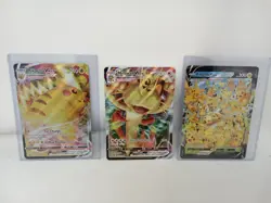 JUMBO Pikachu VMax SWSH286 & VUnion SWSH141 Promo Cards - Image 1
