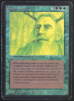 Gaea's Liege Beta MTG Card Magic: the Gathering 1993 - Image 1
